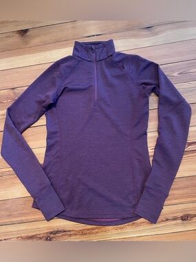 Eastern Mountain Sports Women's Plum Half-Zip Long Sleeve Top XS